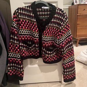 ZARA PATTERN CARDIGAN